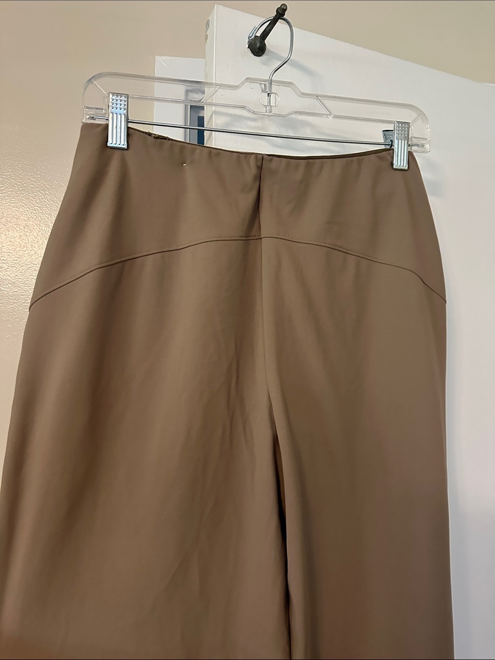 Stretchy Wide Leg Taupe Dress Pants - Picture 6 of 6
